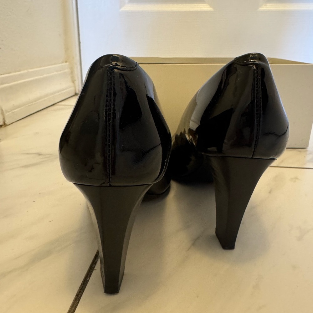 Coach Black Patent Leather Heels - Picture 2 of 4